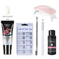 26pcs Nail Kit Poly Gel Set LED Lamp Nail Gel Polish Set Quick Building For Nail Extensions Hard Jelly Gel Polygel Manicure Set