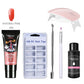 26pcs Nail Kit Poly Gel Set LED Lamp Nail Gel Polish Set Quick Building For Nail Extensions Hard Jelly Gel Polygel Manicure Set