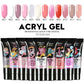 26pcs Nail Kit Poly Gel Set LED Lamp Nail Gel Polish Set Quick Building For Nail Extensions Hard Jelly Gel Polygel Manicure Set