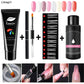 Limegirl 15ml/4pcs Poly Gel Set Quick Building Gel for Nail Extensions Poly Gel Kit Nail Art for Nail Extensions Slip Solution