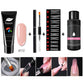 Limegirl 15ml/4pcs Poly Gel Set Quick Building Gel for Nail Extensions Poly Gel Kit Nail Art for Nail Extensions Slip Solution