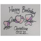 Personalised Birthday Round Plate Sweet Pea