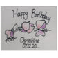 Personalised Birthday Square Plate Sweet Pea