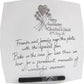Personalised 10th Wedding Anniversary Plate Square Flower