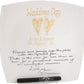 Personalised Wedding Day Plate Square (Gold Hearts)
