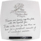 Personalised 25th Wedding Anniversary Plate Square Flower