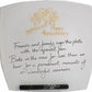 50th Wedding Anniversary Plate Square Flower