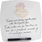 Personalised 60th Wedding Anniversary Plate Square Flower