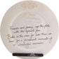 Personalised 30th Wedding Anniversary Plate Round Flower