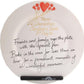 Personalised 40th Wedding Anniversary Plate Round Flower