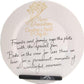 Personalised 50th Wedding Anniversary Plate Round Flower