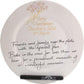 Personalised 60th Wedding Anniversary Plate Round Flower